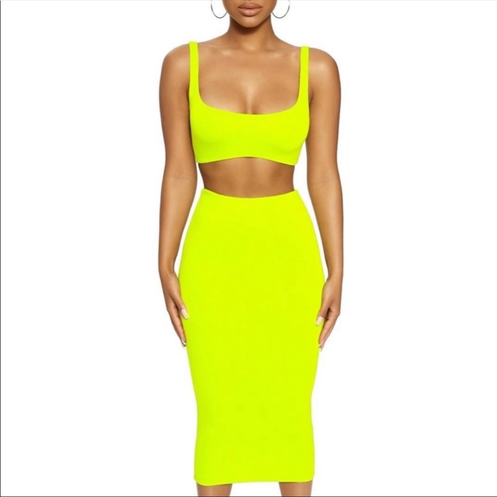 Naked Wardrobe Tank me later skirt set
